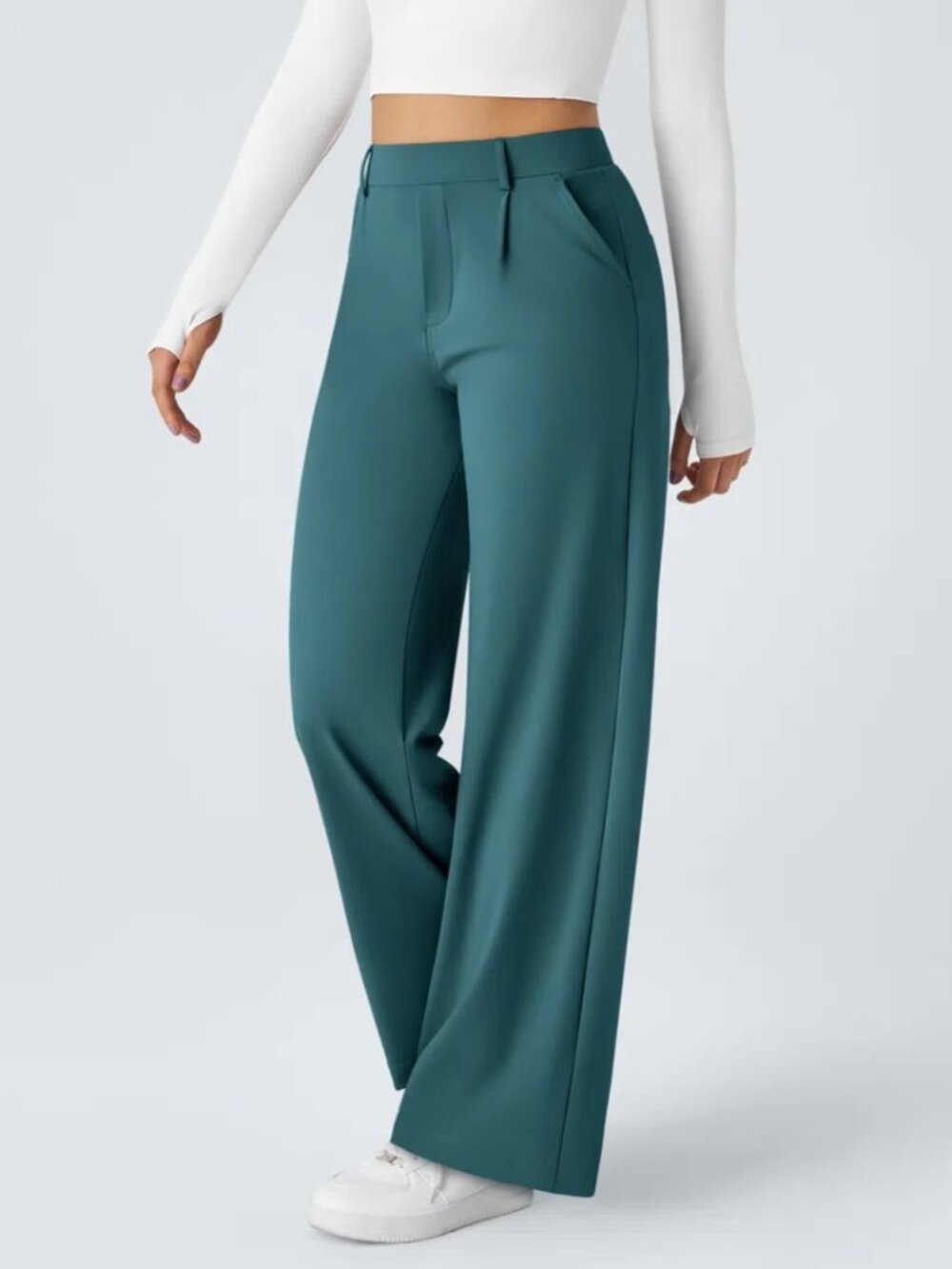 Halara Atlantic Women's Small Deep Flex DayStretch High Waist Straight Leg Pants